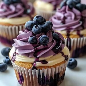 Blueberry cupcake